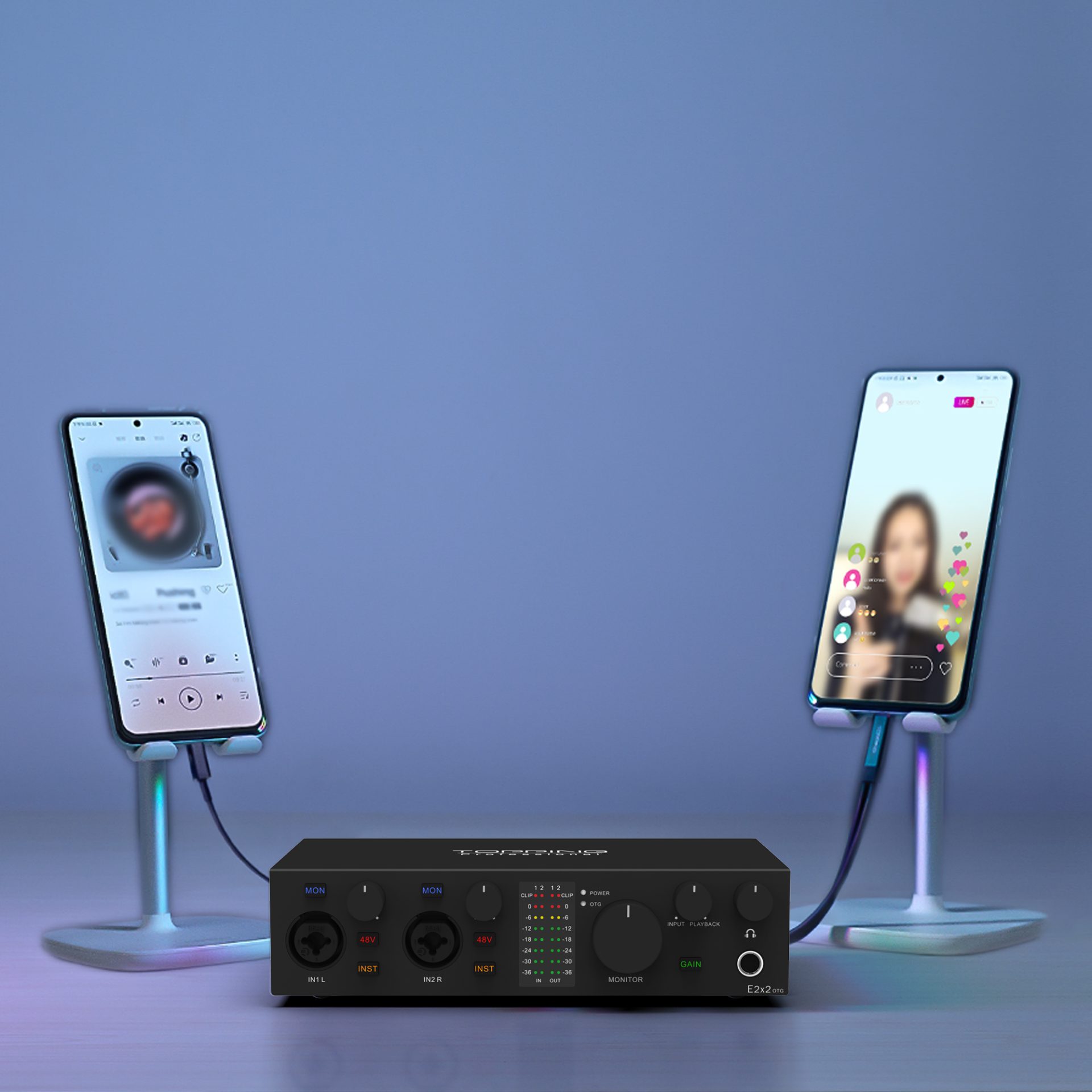 TOPPING E2x2 OTG | OTG対応USBケーブルでスマートフォンやタブレット