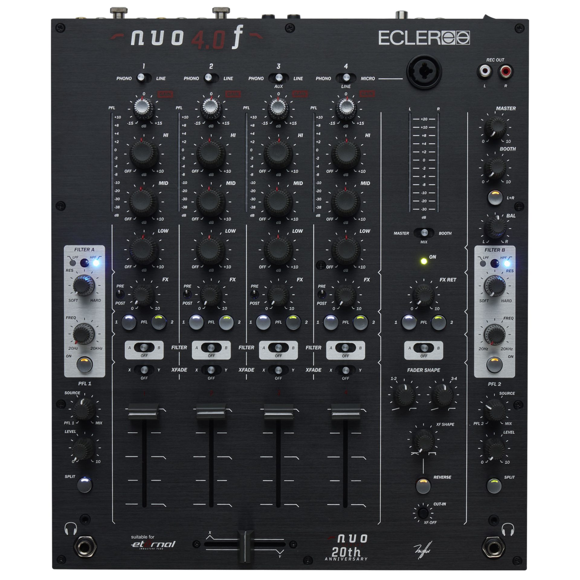 ECLER nuo4.0f | 伝統と革新を融合したアナログDJミキサー | Digiland