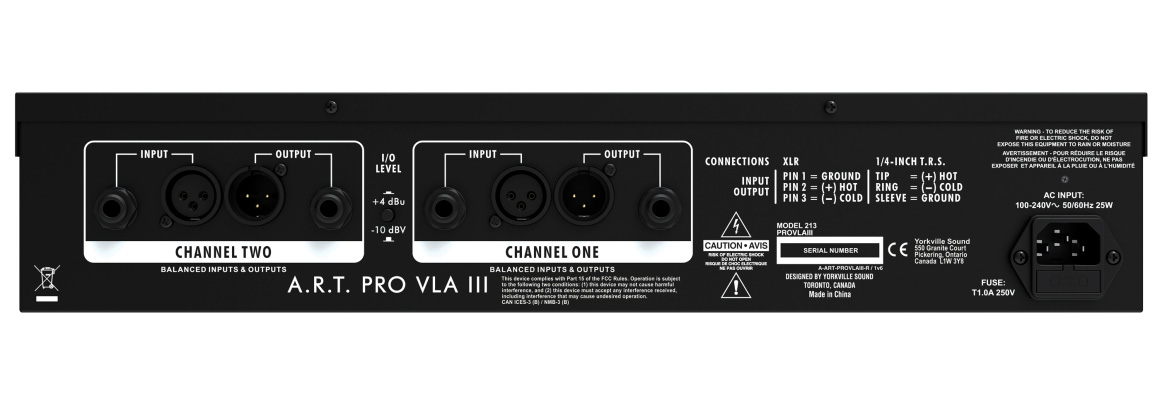 ART Pro VLA III | チューブ／ソリッド切替対応、2chオプティカル