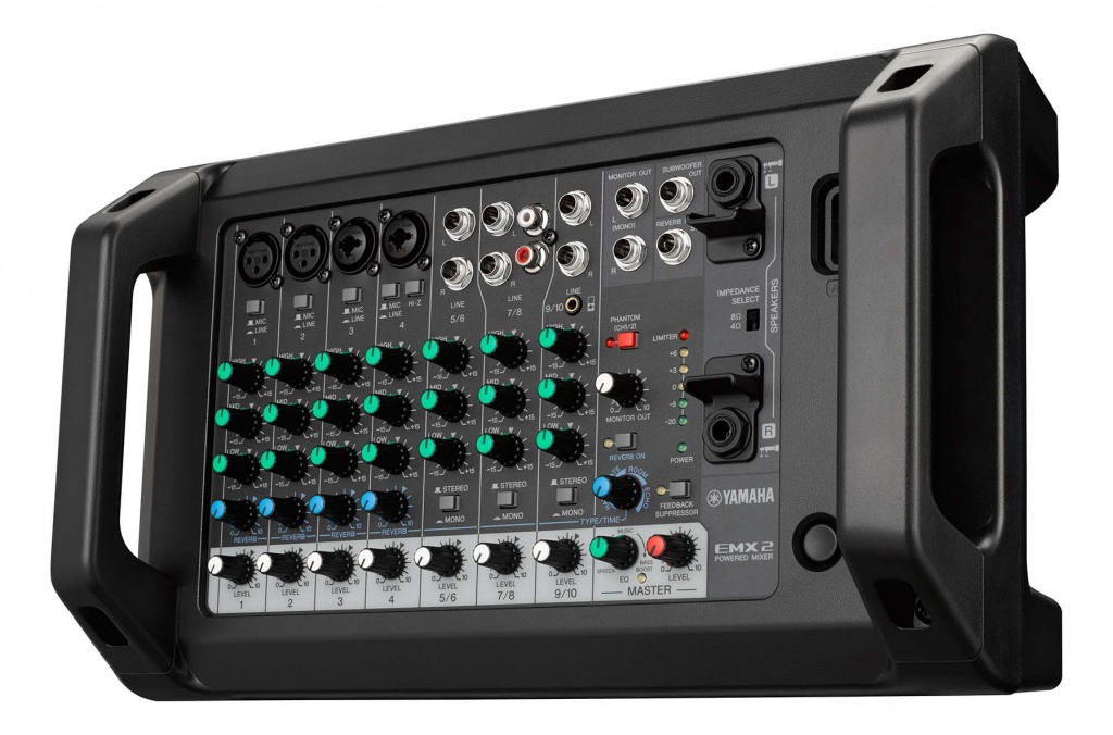 軽快に持ち運びできるコンパクト設計パワードミキサー YAMAHA EMX-2