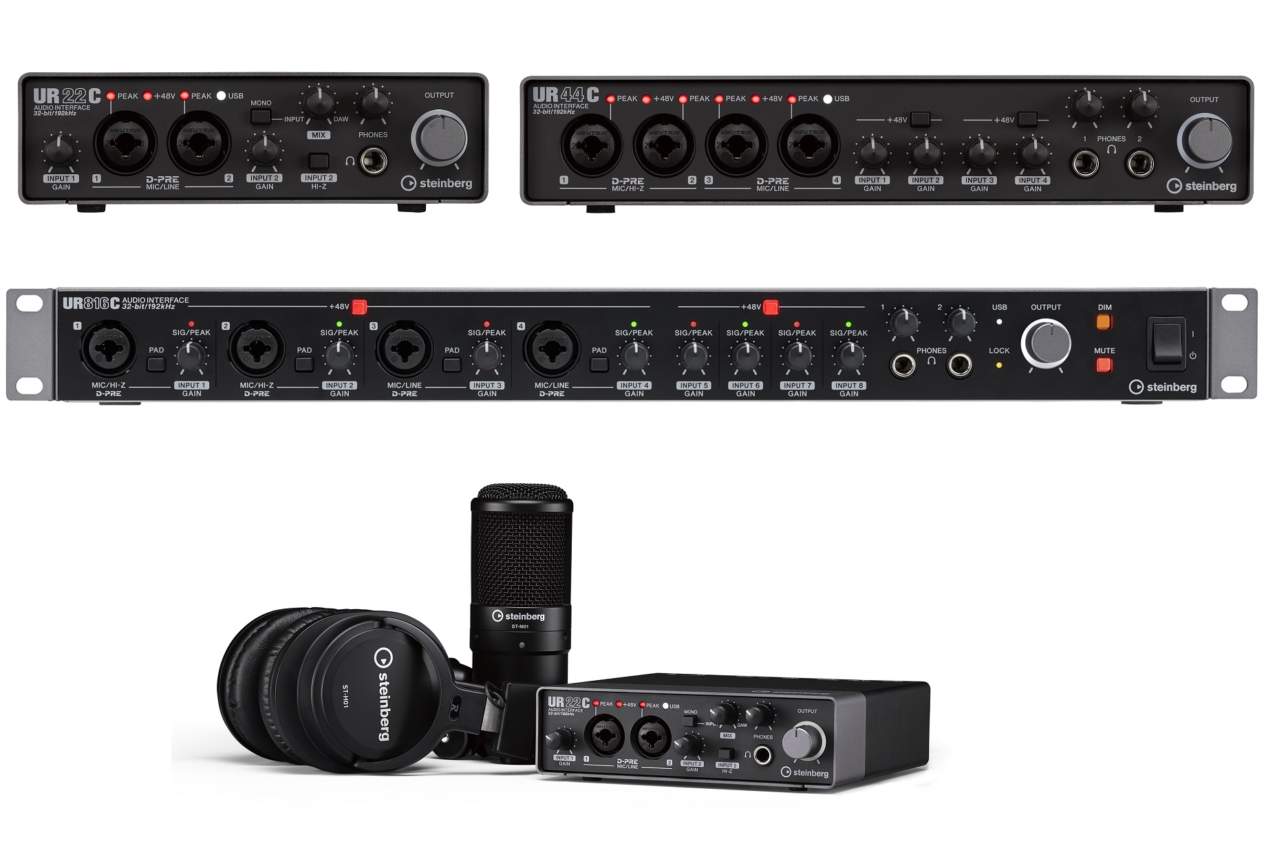 Steinberg UR-Cシリーズ | USB 3.0 対応のオーディオ