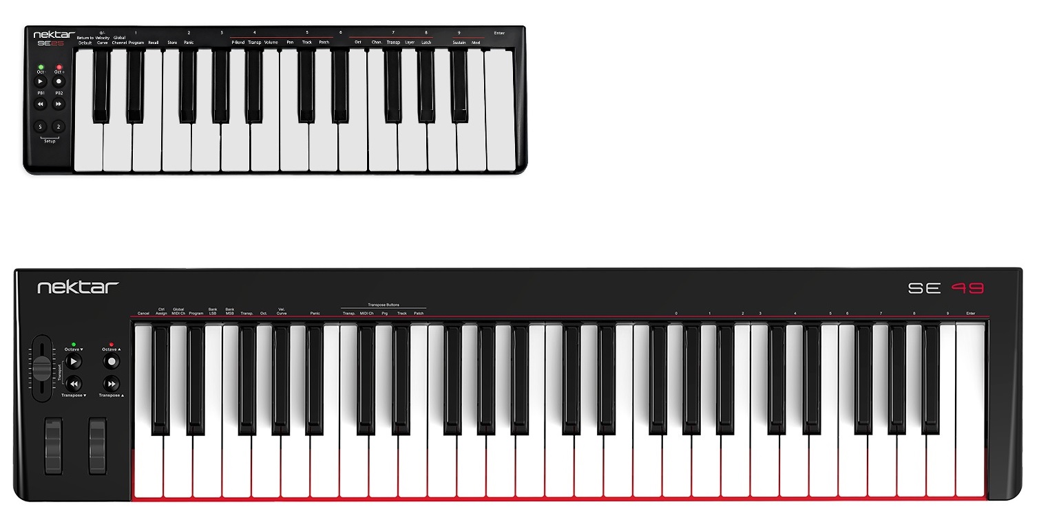 Nektar Technology SE25 / SE49 | USB MIDI キーボードコントローラー