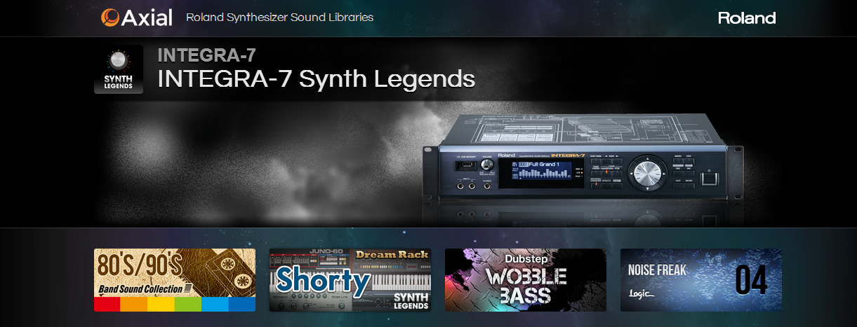 ローランドがシンセの追加音色データを集約したWebサイト「Axial