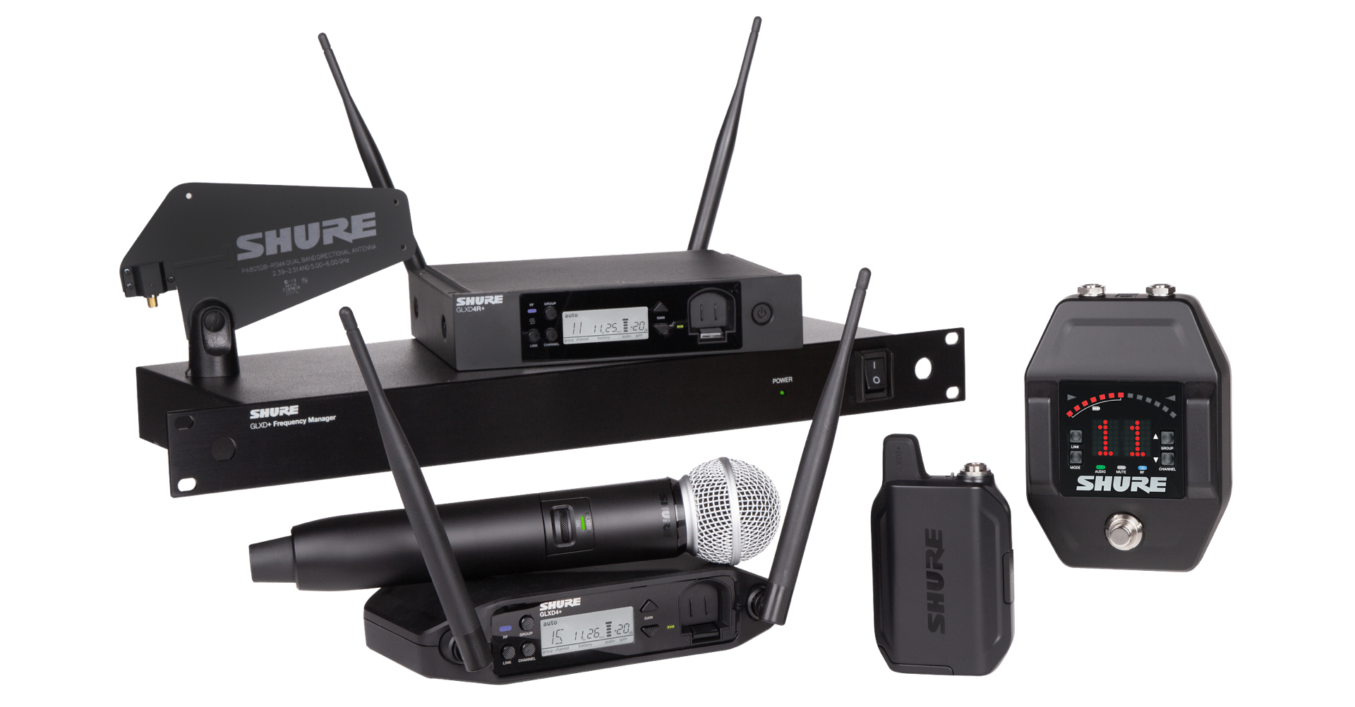 SHURE GLX-D+シリーズ | 人気のデジタルワイヤレスシステムがモデル