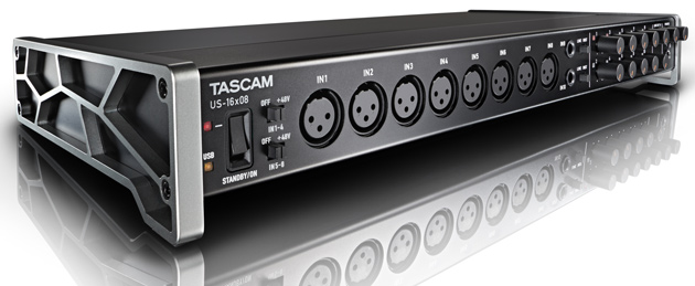 TASCAM US-16×08 発表！アナログ16チャンネルを実現するオーディオMIDI