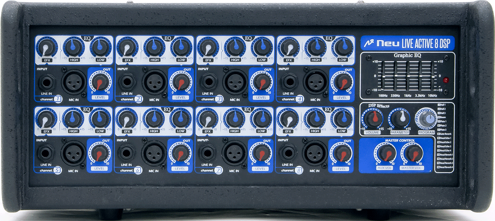 手頃な価格のパワードミキサー NEU LiveActive4 / LiveActive8 発売