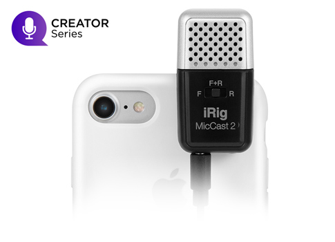 IK Multimedia iRig Mic Cast 2 | スマホのボイスレコーダーに最適な外
