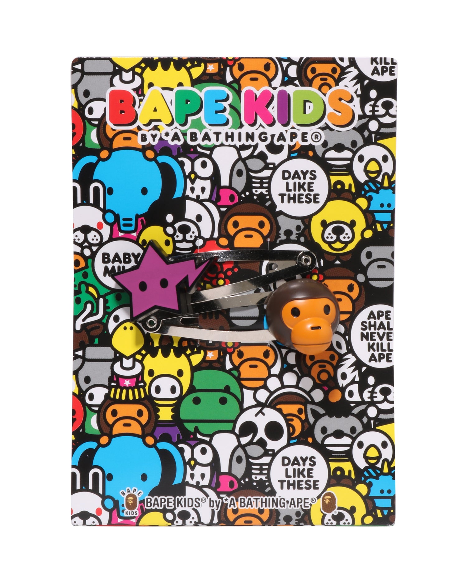 A BATHING APE® Kids Baby Milo Sta Hair Clip Set | Bape official