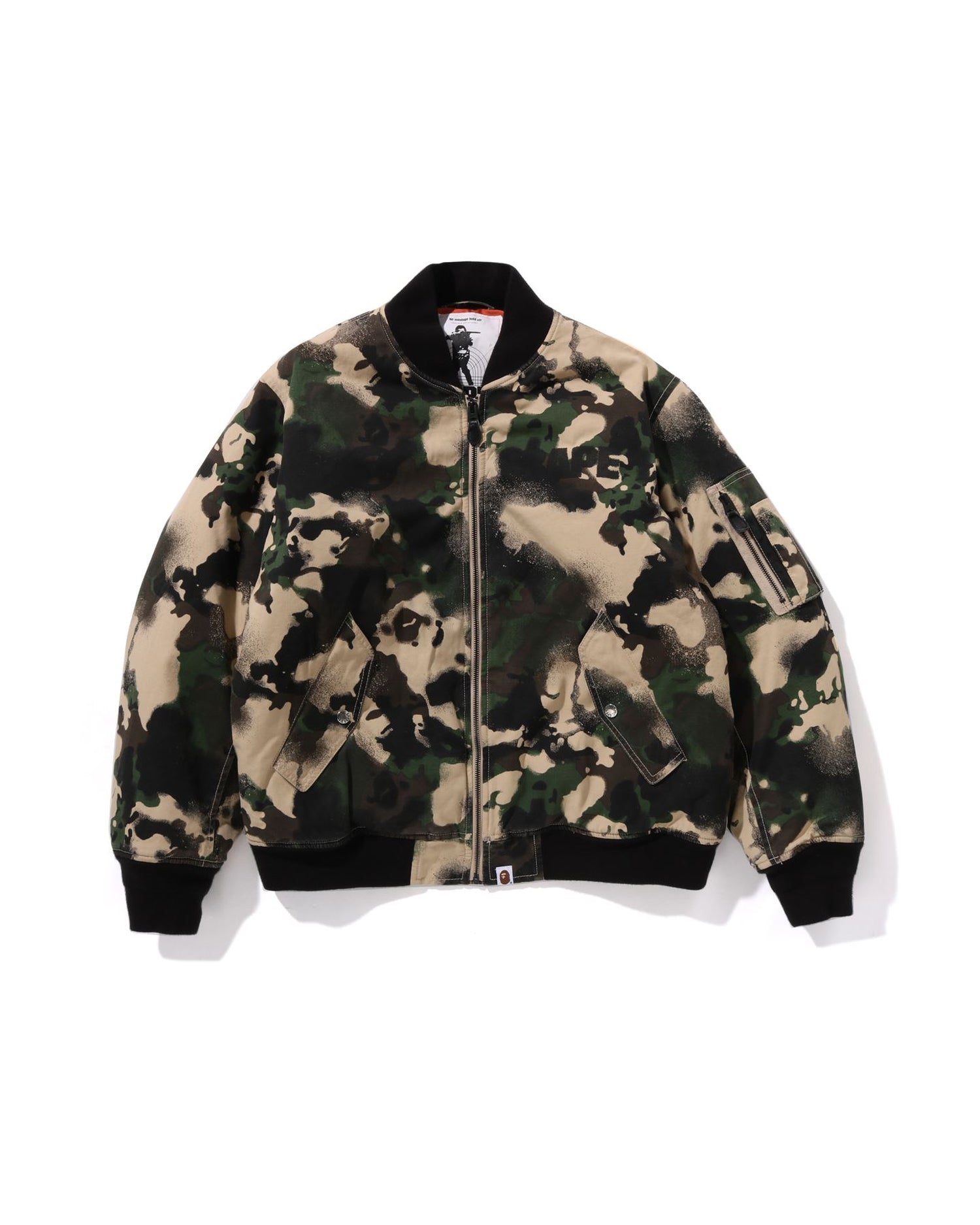 A BATHING APE® Map Camo Bomber Jacket | Bape official website