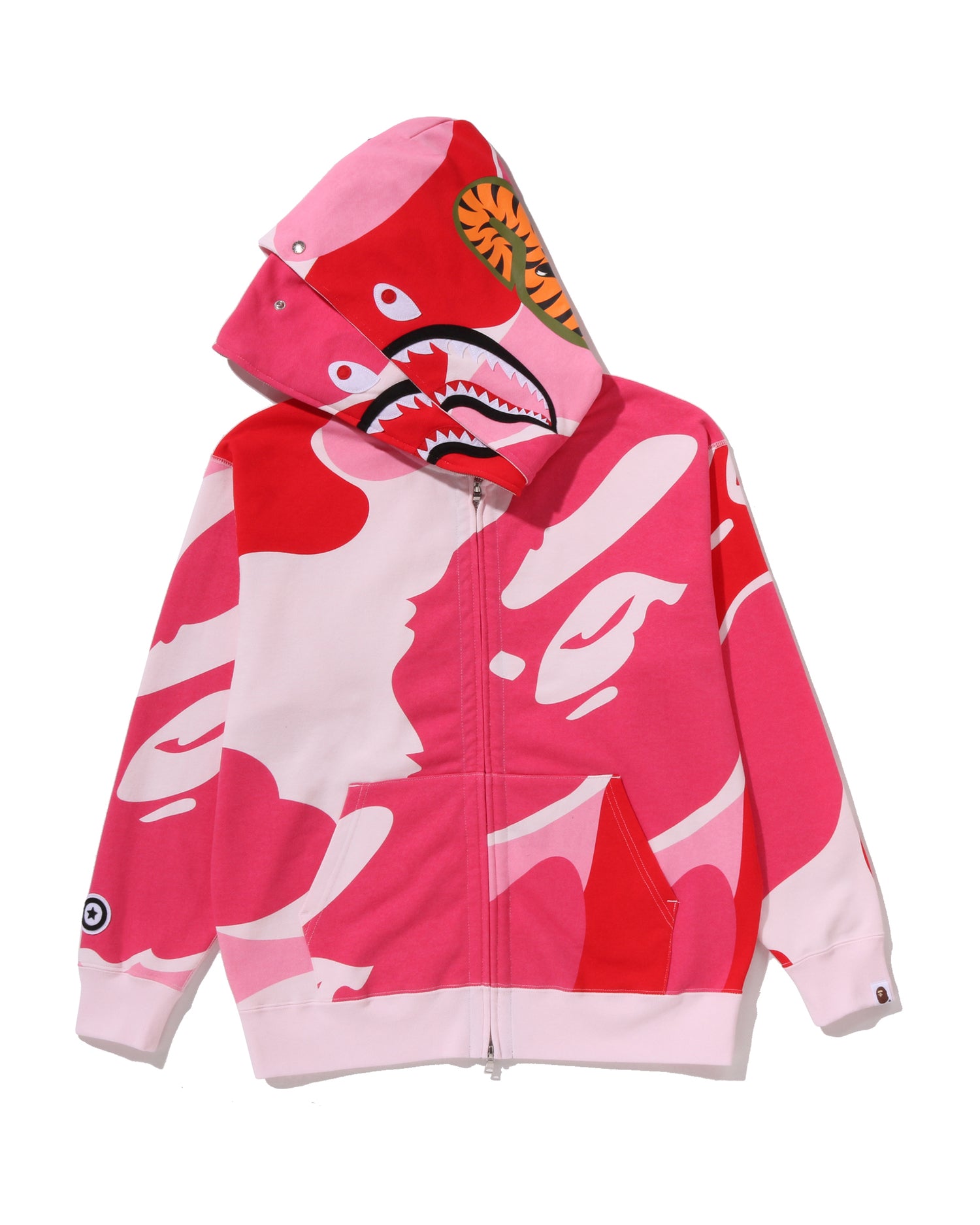 A BATHING APE® Mega Abc Camo Double Shark Relaxed Fit Full Zip