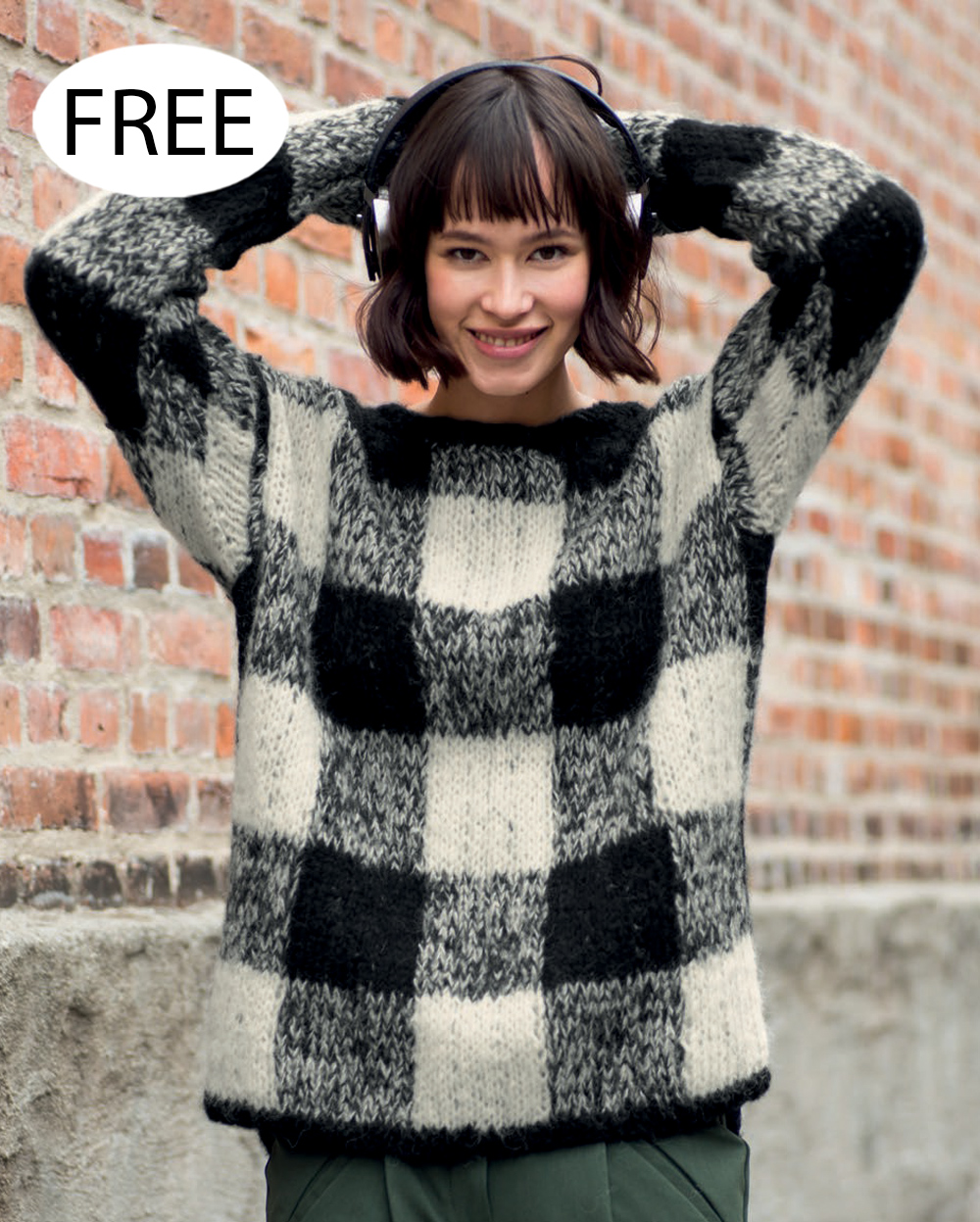 Checkerboard Sweater Knitting Patterns - In the Loop Knitting