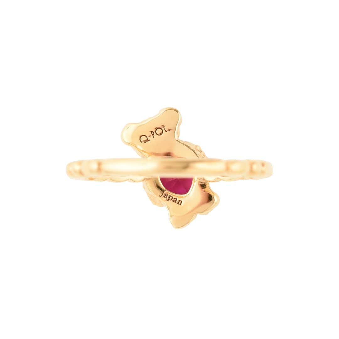 Poppy Collaboration】Teddy Bear Ring – Japan Jewelry Brand Q-pot