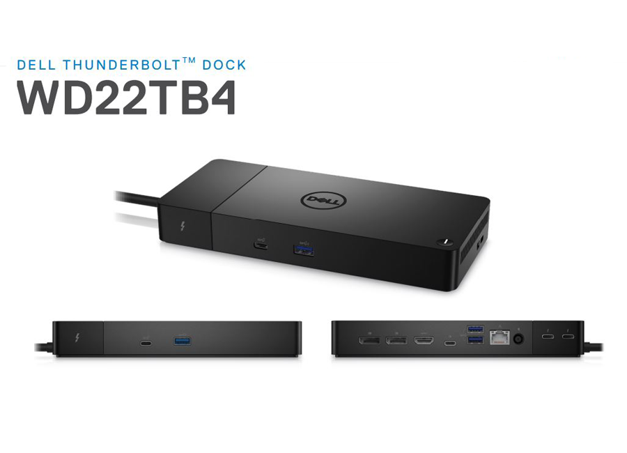 DELL DOCK WD22TB4 Thunderbolt 4 With 180W Adapter USB TYPE - C