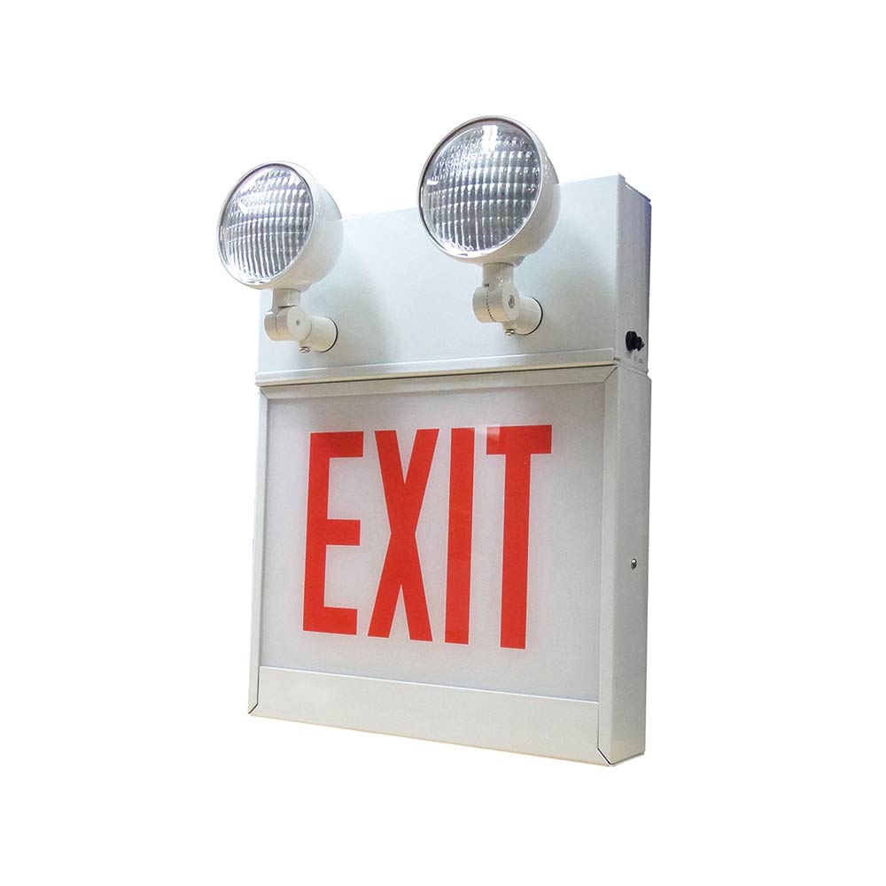 Thermoplastic Exit Sign and Emergency Light Combo | RLC-LED