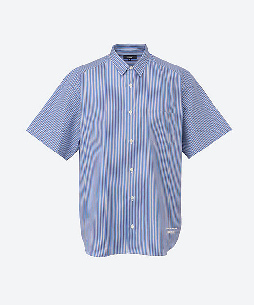 綿ストライプ 半袖シャツ HO―B023―051 | COMME des GARCONS