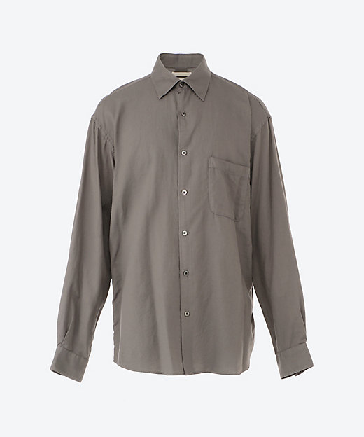 シャツ GARMENT DYED COTTON SILK TWILL