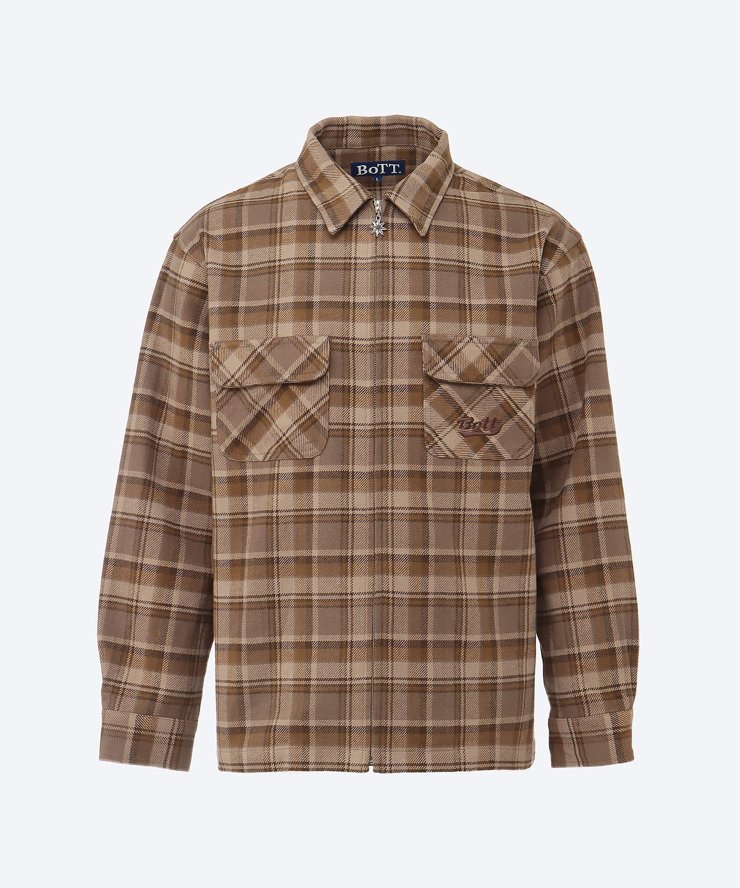 シャツ 25W―7―Zip―Up Flannel Shirt | BoTT (Men