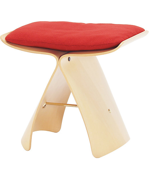 受注商品】バタフライスツール（クッション付） | 天童木工/テンドウ