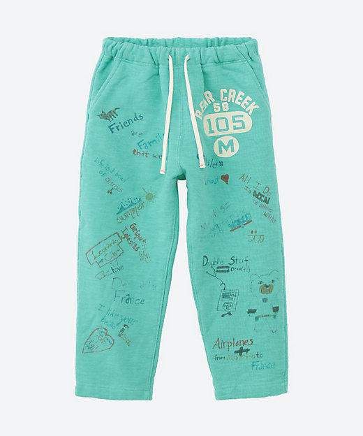 ビンテージ裏毛 ラクガキパンツ | DENIM DUNGAREE (Baby&Kids)/デニム