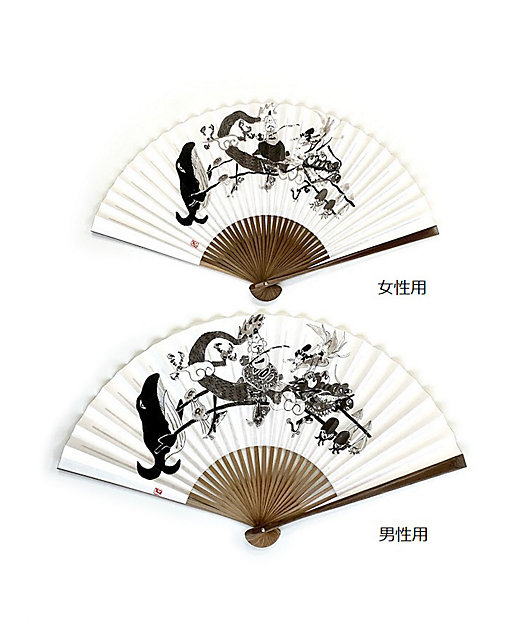 墨手描き扇子 恵比寿神輿 | アトリエ・Kinami(石塚智之)/アトリエ