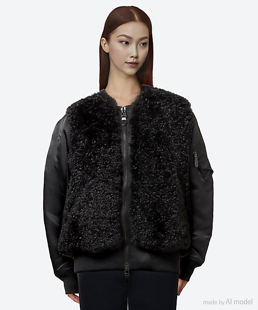 FAUX SHEARING TYPE MA―1 17426 | HYKE