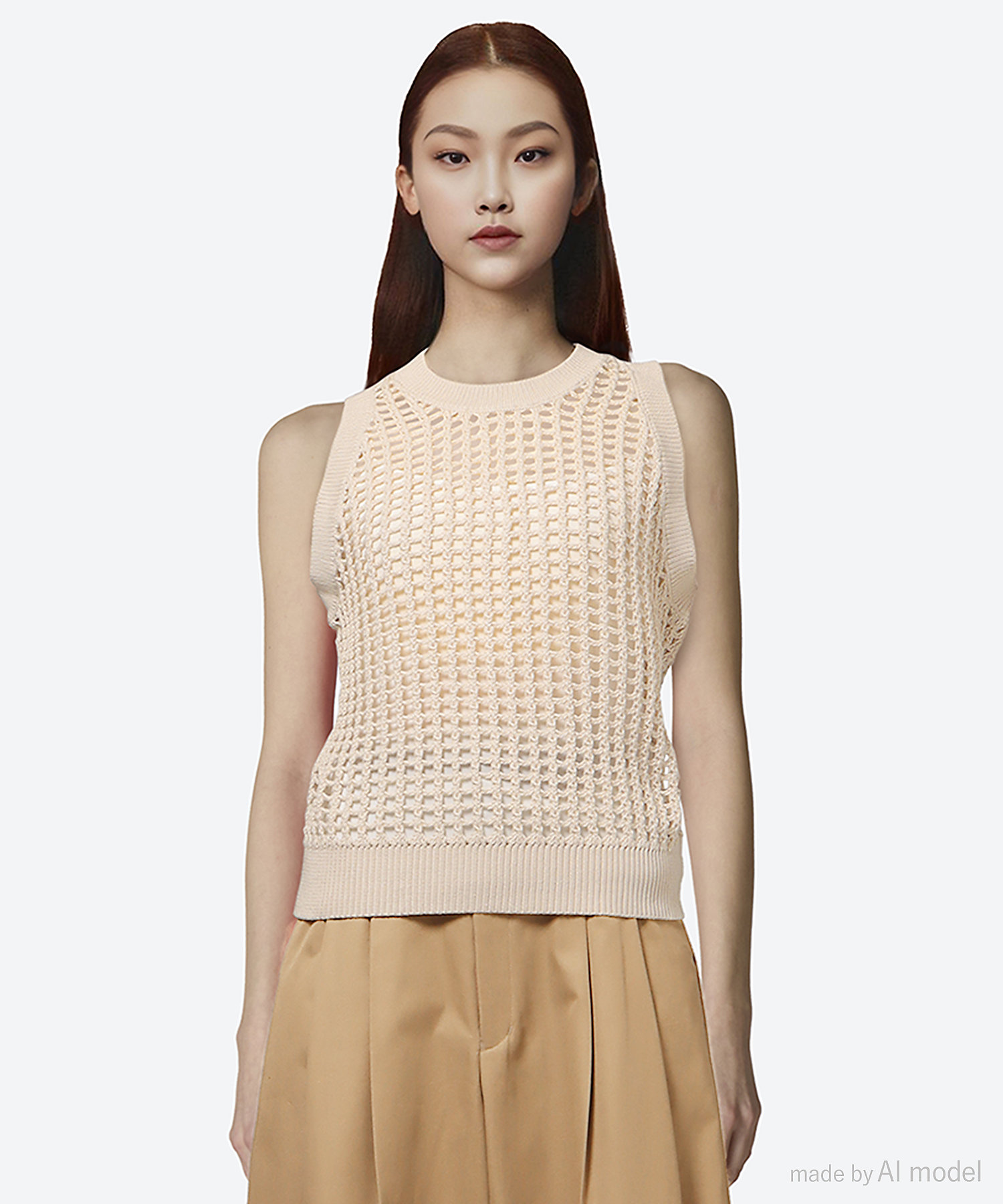 CROCHETED SWEATER TANK TOP 25SS