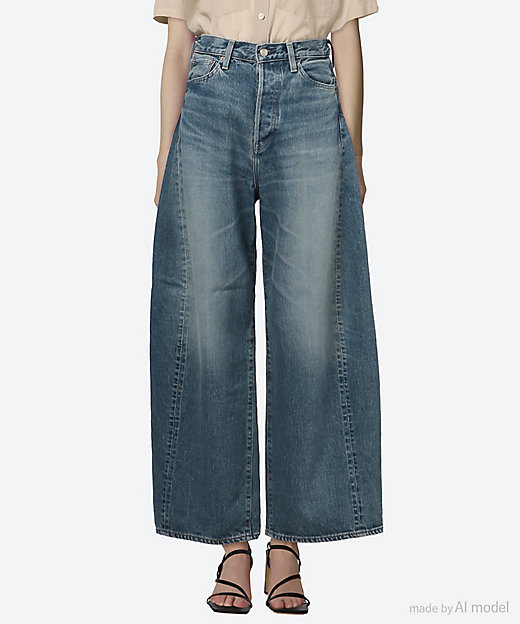 DENIM BARREL LEG JEANS 25SS／13327