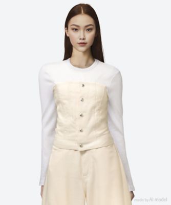 OXFORD STRAPLESS TOP 25SS／17502 | HYKE