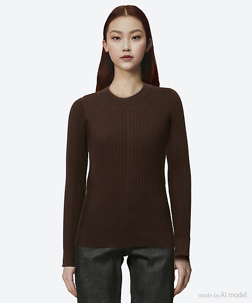 WIDE RIBBED SWEATER 25FW／11403 | HYKE