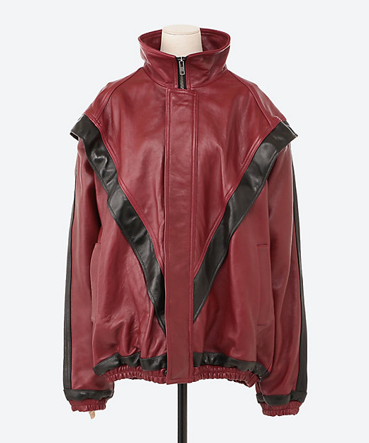 LEATHER TRACK JACKET | doublet (Women