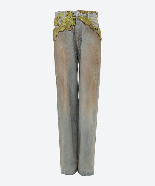 MOSS―GROWN WOOD DENIM PANTS 6S