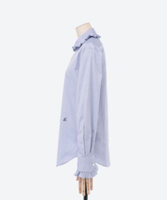 シャツ ROUND COLLAR FRILL SH L．OX