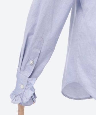 シャツ ROUND COLLAR FRILL SH L．OX