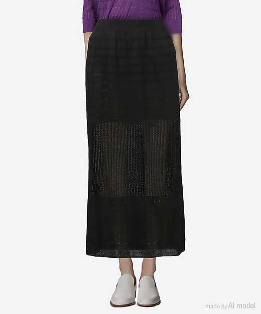 ウールレ―スロングスカート 7924－2－300448 | BLAMINK