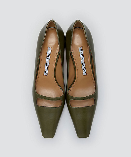 DAMA グランデアネッリ パンプス 5．5cm MOSSGREEN