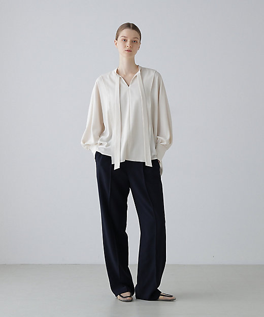 バックサテンジョーゼットブラウス（5315210200） | ADORE