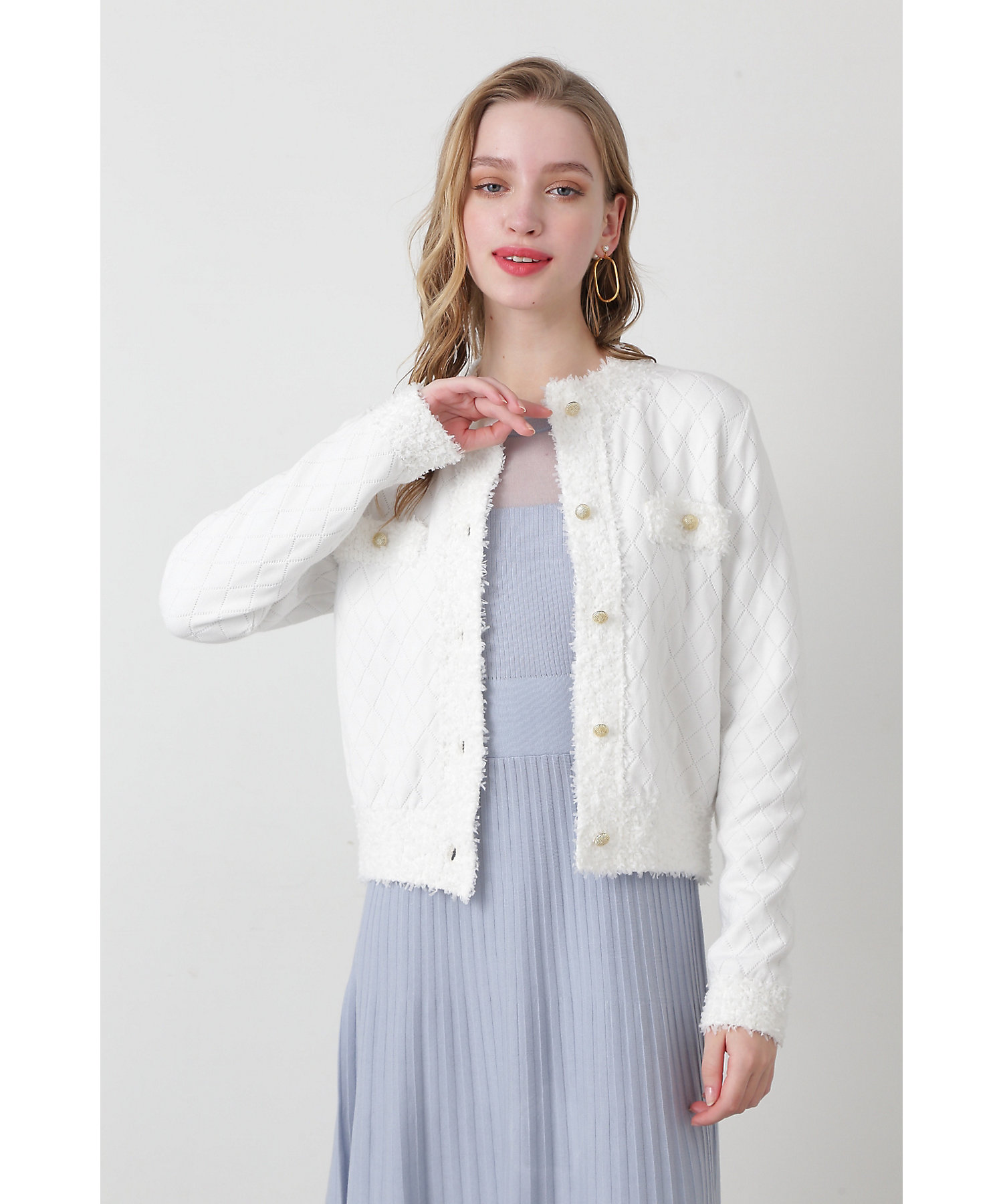 ◇ラメツイードニット（0315175114） | PINKY&DIANNE