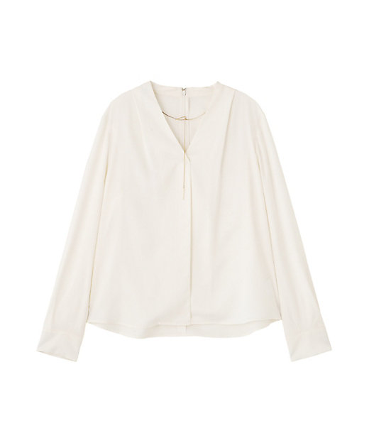 ◇チェーンネックレス付ブラウス（0316110132