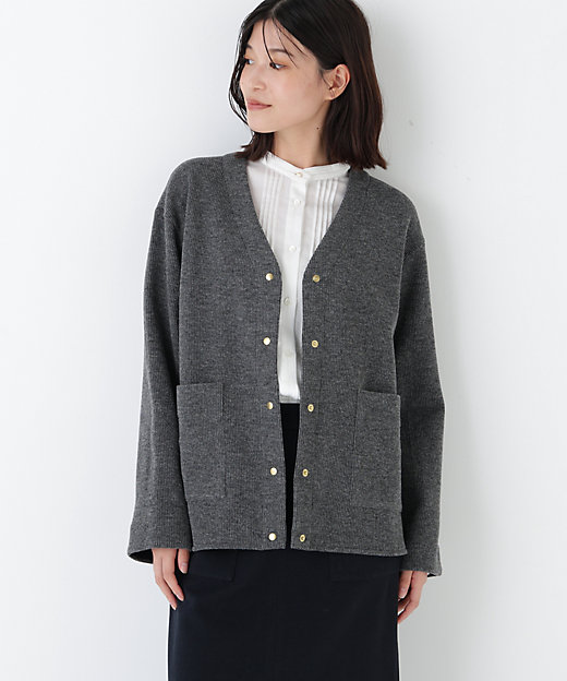 ◇クォーターゲージVネックカーディガン（0775269200