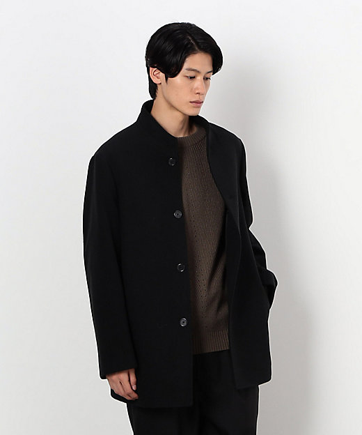 ウールライク スタンドカラー ショート コート（4720WI03