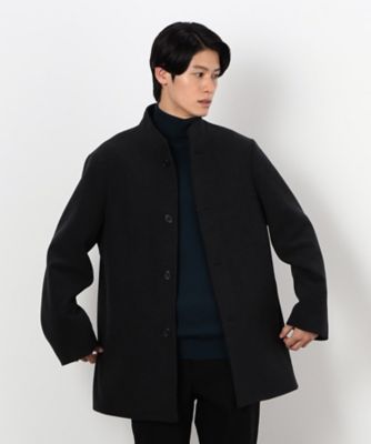 ウールライク スタンドカラー ショート コート（4720WI03