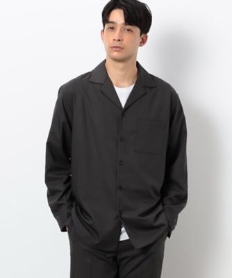 ファンクショナル ストレッチツイル オープンカラーシャツ