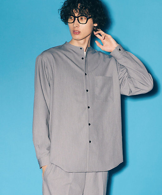 ウールライク バンドカラー シャツ（4730IK01） | COMME CA