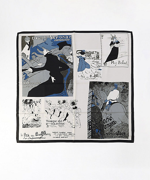 絵画調シルクプリント スカーフ（0133NM01） | COMME CA