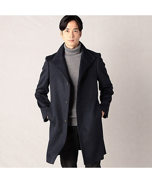 アンゴラウール・イタリアンカラー コート（0710WE01