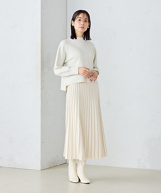 ラメパフスリーブ ニット ／セットアップ対応（1276KK03