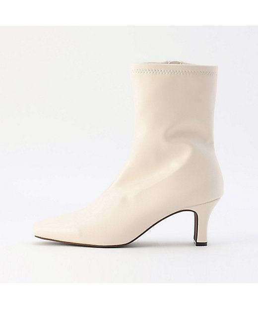 スクエアトゥ ストレッチショートブーツ（1288ZE05） | COMME