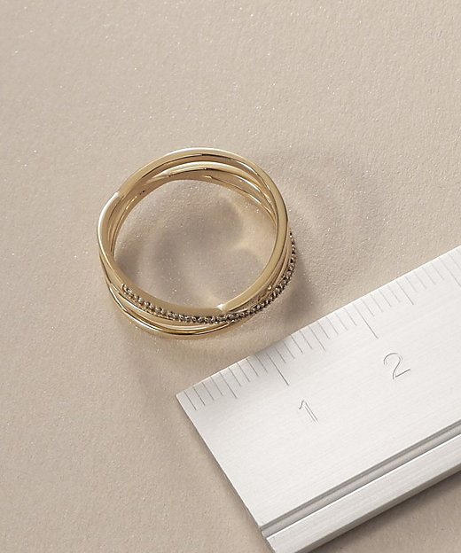 K10ダイヤモンド Xリング（2001599540） | COCOSHNIK