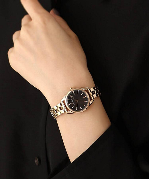 RGラウンド ブレスレットウォッチ（ブラックマット