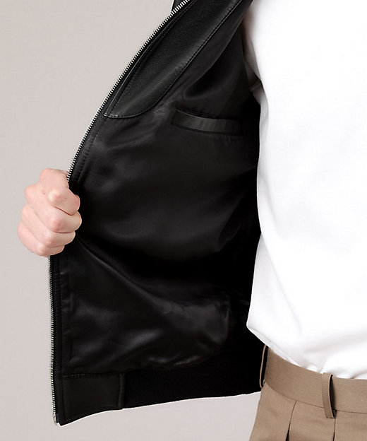 新作】ラムレザー ボンバー ジャケット（2002272570